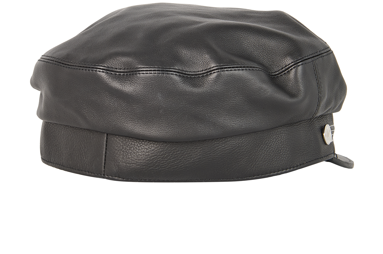 Hermes Dinard Equestre Cap, &pound;295, Accessories, Black, Leather, Back view